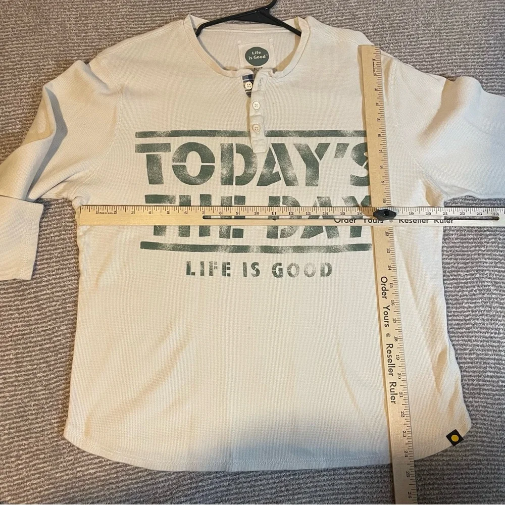 Life is good Henley shirt “todays the day” - Picture 6 of 8